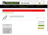 Trucking Depot coupon verification screenshot