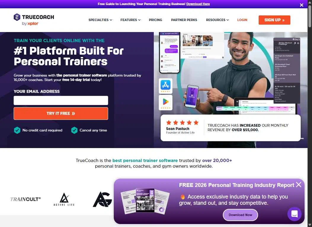 TrueCoach checkout page showing TrueCoach discount code box | Screenshot taken by SimplyCodes community member on Dec 12, 2025