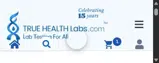 True Health Labs coupon verification screenshot