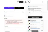 Trulabs coupon verification screenshot