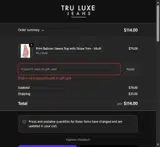 Missyou15 coupon verification screenshot