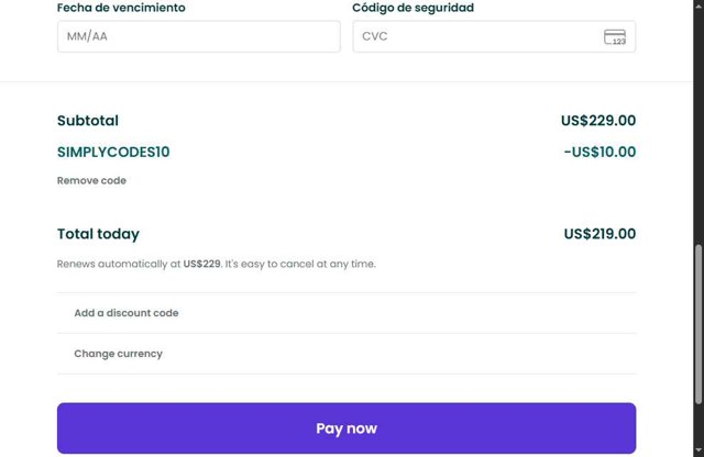 Trusted Housesitters checkout page showing Trusted Housesitters discount code box | Screenshot taken by SimplyCodes community member on Jul 22, 2025