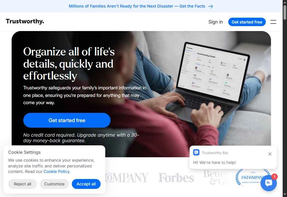 Trustworthy checkout page showing Trustworthy promo code box | Screenshot taken by SimplyCodes community member on Dec 24, 2025