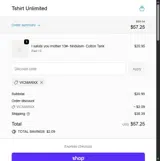 VICMARXX coupon verification screenshot