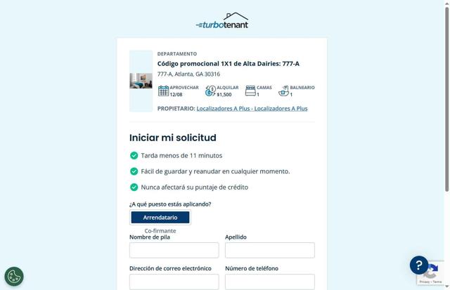 TurboTenant checkout page showing TurboTenant promo code box | Screenshot taken by SimplyCodes community member on Sep 12, 2025