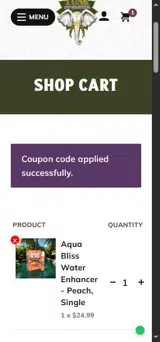 Tusk Kratom coupon verification screenshot