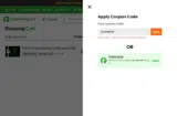 Tutorials Point coupon verification screenshot