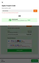 Tutorials Point coupon verification screenshot