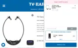 TV Ears coupon verification screenshot