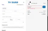 TV Ears coupon verification screenshot