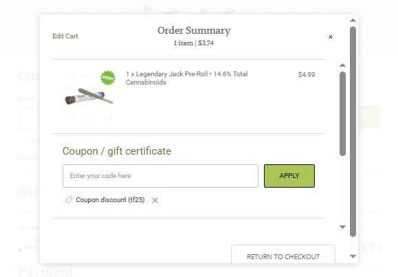Tweedle Farms checkout page showing Tweedle Farms coupon code box | Screenshot taken by SimplyCodes community member on Jan 10, 2026