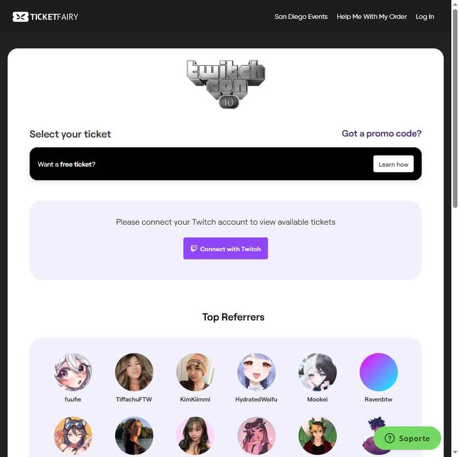 TwitchCon checkout page showing TwitchCon discount code box | Screenshot taken by SimplyCodes community member on Aug 8, 2025