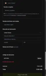 NATURAL coupon verification screenshot