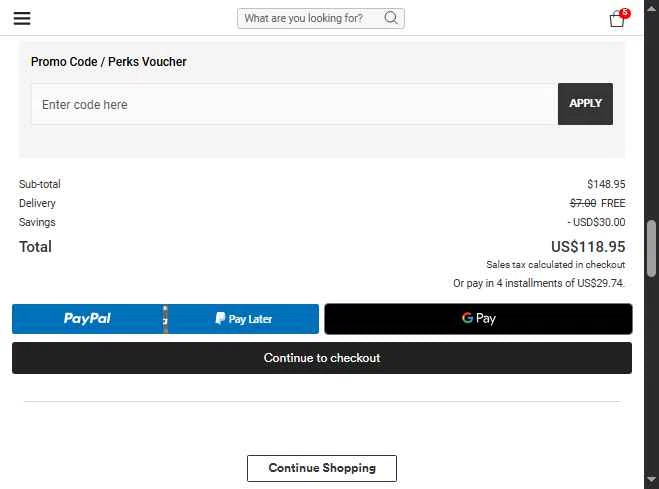 Typo checkout page showing Typo promo code box | Screenshot taken by SimplyCodes community member on Sep 27, 2025