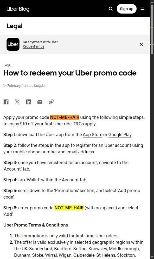 Uber checkout page showing Uber promo code box | Screenshot taken by SimplyCodes community member on Aug 23, 2025