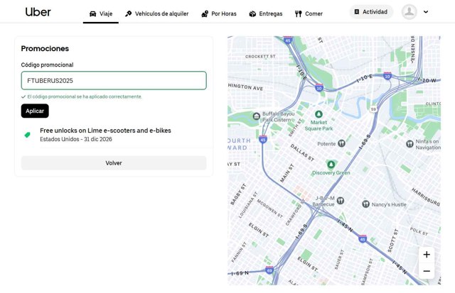 Uber checkout page showing Uber promo code box | Screenshot taken by SimplyCodes community member on Aug 21, 2025