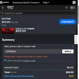 EXTRA20 coupon verification screenshot