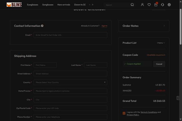 Ublins checkout page showing Ublins coupon code box | Screenshot taken by SimplyCodes community member on Aug 25, 2025