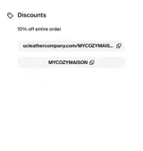MYCOZYMAISON coupon verification screenshot