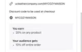 MYCOZYMAISON coupon verification screenshot