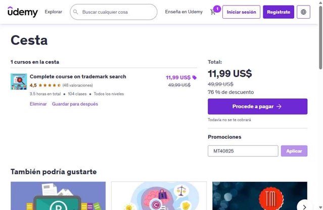 Udemy checkout page showing Udemy coupon code box | Screenshot taken by SimplyCodes community member on Aug 6, 2025