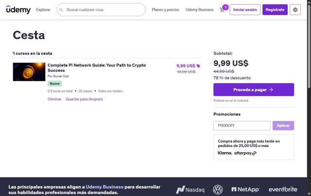 Udemy checkout page showing Udemy coupon code box | Screenshot taken by SimplyCodes community member on Aug 1, 2025