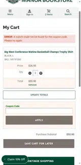 EXTRA25 coupon verification screenshot