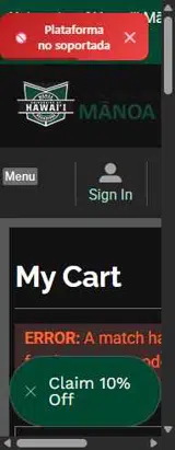 GEAR10 coupon verification screenshot