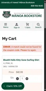 home25 coupon verification screenshot