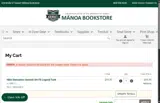 University of Hawai'i Mānoa Bookstore coupon verification screenshot
