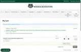 University of Hawai'i Mānoa Bookstore coupon verification screenshot