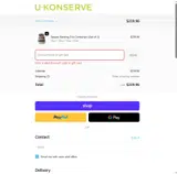 U-Konserve coupon verification screenshot
