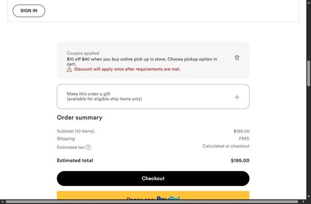 ULTA checkout page showing ULTA coupon code box | Screenshot taken by SimplyCodes community member on Aug 7, 2025