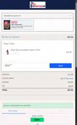 MEM17 coupon verification screenshot