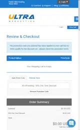 30-off-hosting coupon verification screenshot