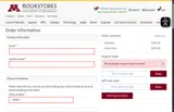 University of Minnesota Bookstore coupon verification screenshot