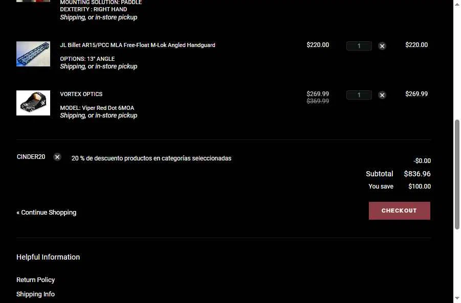 UM Tactical checkout page showing UM Tactical promo code box | Screenshot taken by SimplyCodes community member on Oct 29, 2025