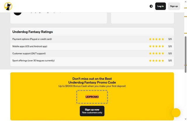 Underdog Fantasy checkout page showing Underdog Fantasy promo code box | Screenshot taken by SimplyCodes community member on Jul 25, 2025