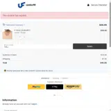 Underfit coupon verification screenshot