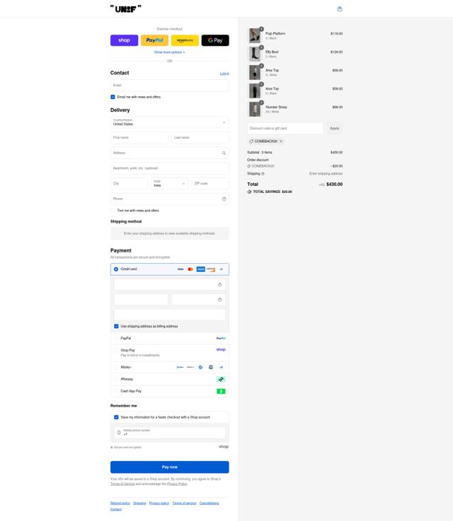 UNIF checkout page showing UNIF discount code box | Screenshot taken by SimplyCodes community member on Sep 6, 2025