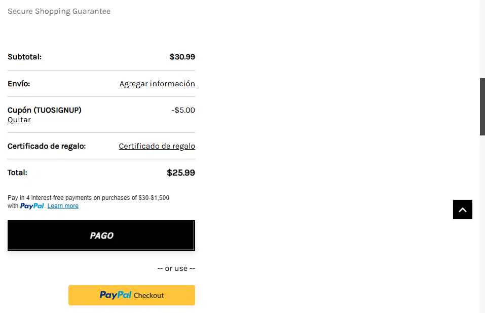 The Uniform Outlet checkout page showing The Uniform Outlet coupon code box | Screenshot taken by SimplyCodes community member on Dec 26, 2025
