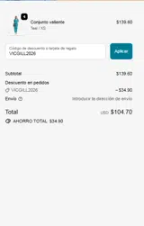 VICGILL2026 coupon verification screenshot