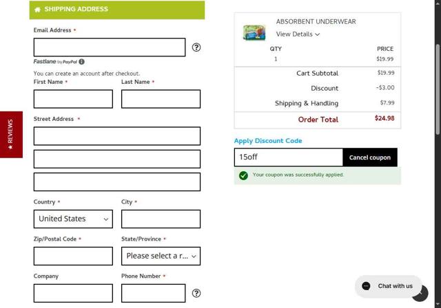 Unique Wellness checkout page showing Unique Wellness discount code box | Screenshot taken by SimplyCodes community member on Aug 29, 2025