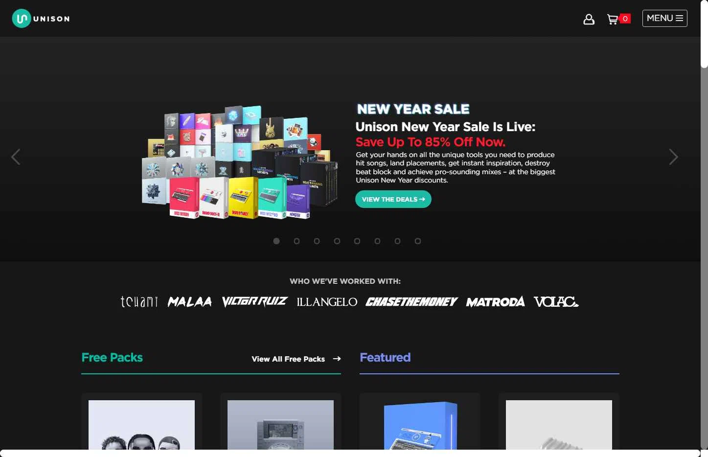 Unison Audio checkout page showing Unison Audio promo code box | Screenshot taken by SimplyCodes community member on Feb 10, 2026