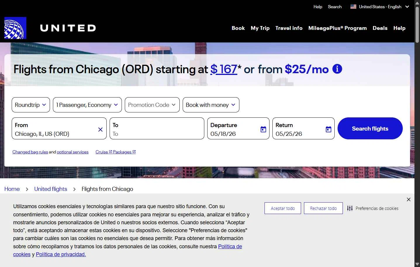 Verification screenshot for 15% Off Storewide at United Airlines — 31d ago