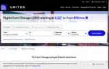 United Airlines coupon verification screenshot
