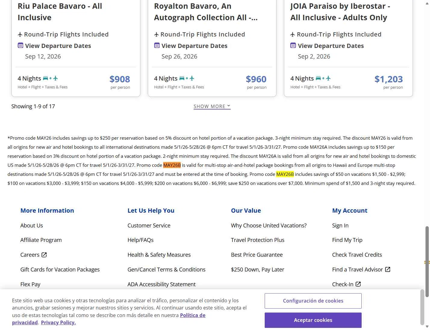 Verification screenshot for Discount Hawaii and Europe Multi Stop Destinations (members Only) at United Airlines — 4d ago