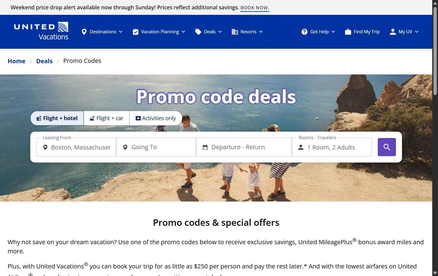 Verification screenshot for $150 Off Select Items (members Only) at United Airlines — 46d ago