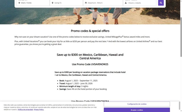 United Airlines checkout page showing United Airlines promo code box | Screenshot taken by SimplyCodes community member on Aug 30, 2025