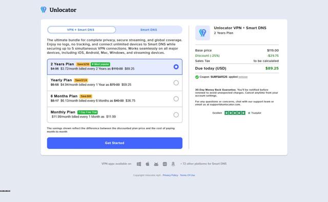 Unlocator checkout page showing Unlocator promo code box | Screenshot taken by SimplyCodes community member on Aug 24, 2025